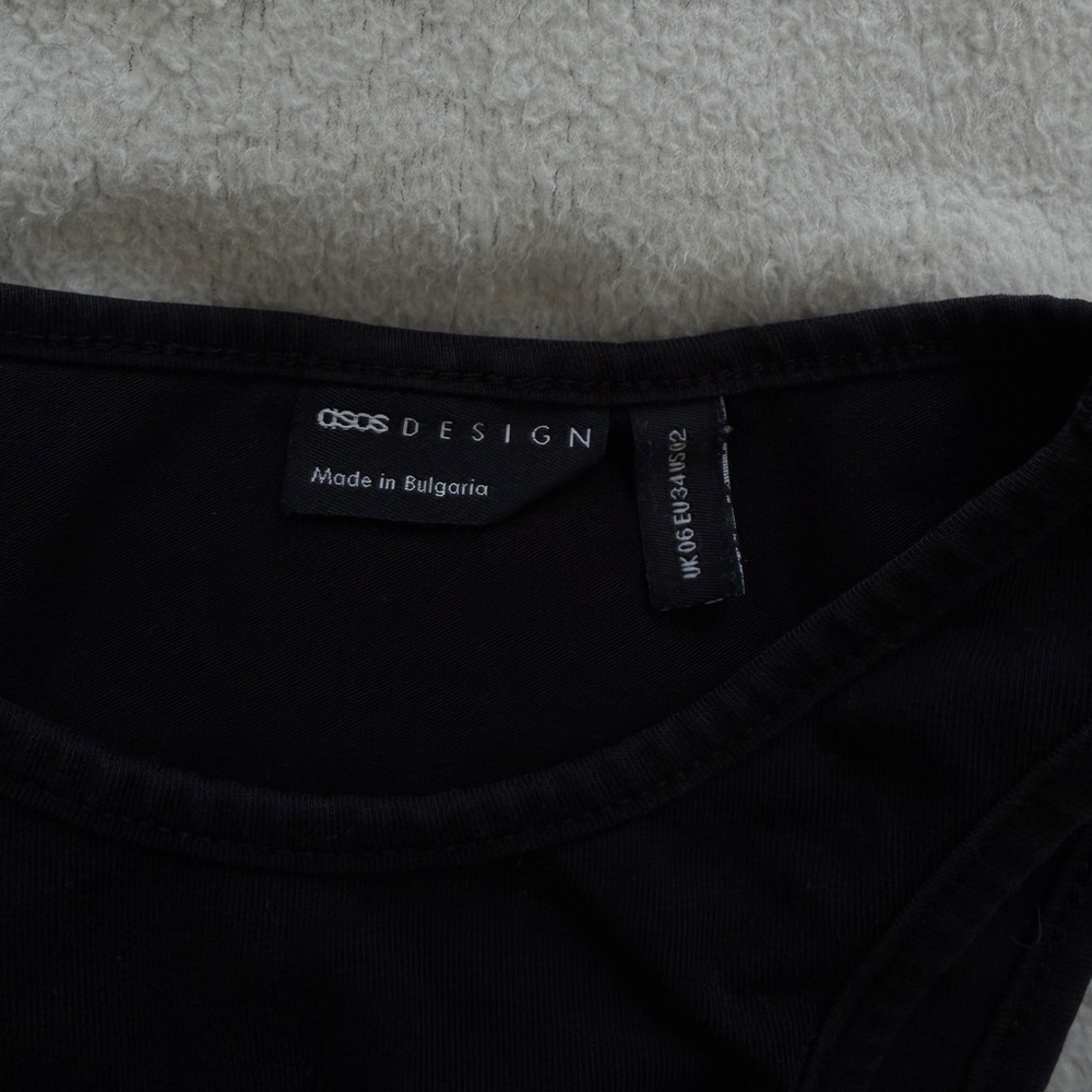 ASOS Black Racerback Tank Top - Picture 3 of 3